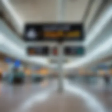 Navigational Signage Inside Dubai Airport