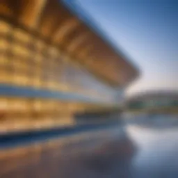 Dubai Airport Terminal exterior showcasing modern architecture