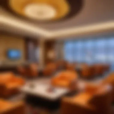 Opulent Lounge Experience Interior view of the luxurious lounges at Dubai International Airport