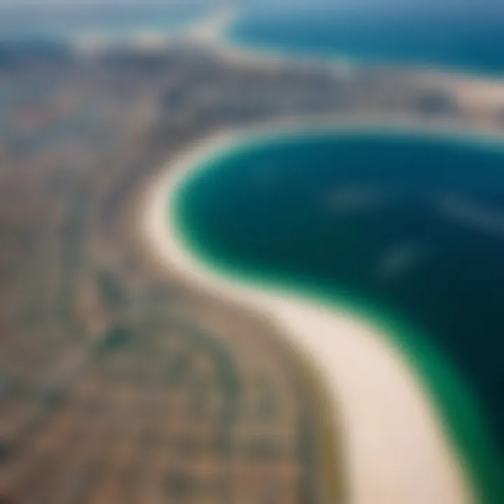 An aerial view of the Palm Jumeirah, a marvel of engineering