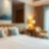 Comfortable hotel room set for early check-in
