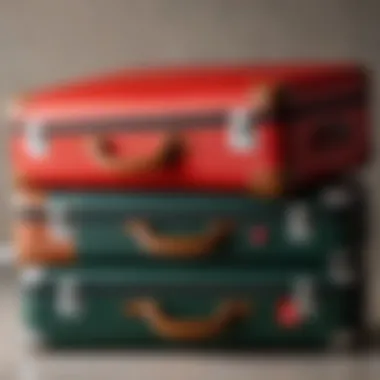 Visual representation of allowed sizes for cabin luggage