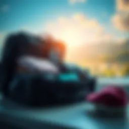 A well-organized carry-on bag showcasing packing efficiency.