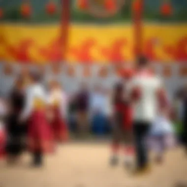 Cultural Festival at Ethnomir Cultural festival at Ethnomir featuring traditional performances and colorful decorations