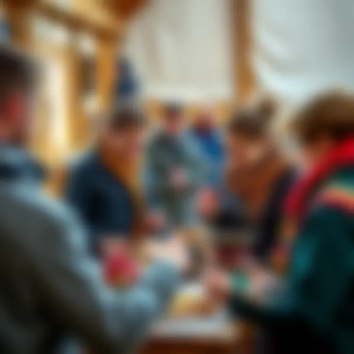 Interactive Workshops at Ethnomir Visitors engaging in interactive workshops to learn about different crafts