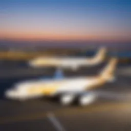 Etihad Airways fleet showcasing modern aircraft