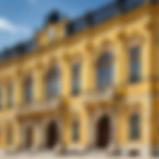 Exterior view of Schönbrunn Palace showcasing its grand architecture