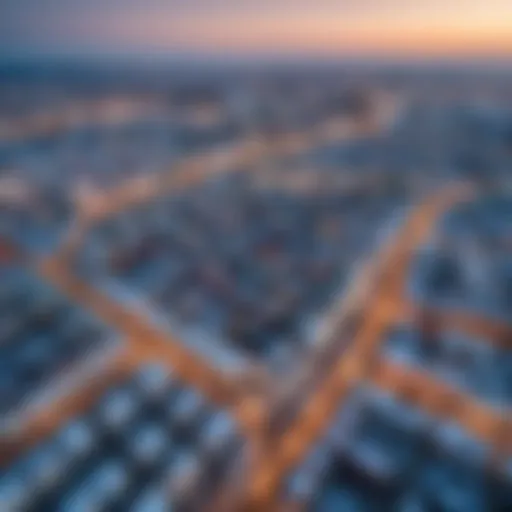 Aerial view of Yekaterinburg cityscape