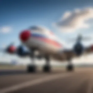 Historic aircraft representing the evolution of airlines in France