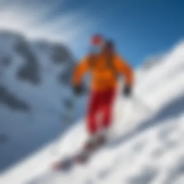 Skier navigating a challenging slope in Bormio's winter landscape