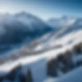 Panoramic view of the Bormio ski slopes with stunning mountain backdrop