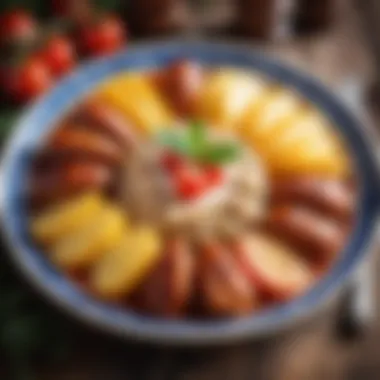 Traditional Dish of Voskresensk A beautifully arranged plate of traditional Voskresensk dish