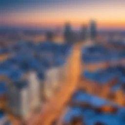 A panoramic view of Yekaterinburg's skyline