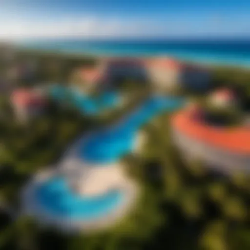 Aerial view of Meliá Las Américas Varadero showcasing its stunning architecture and surrounding landscape