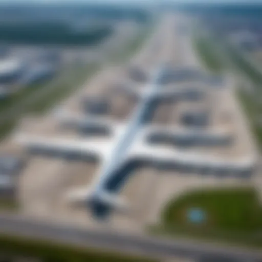 Aerial view of Domodedovo International Airport