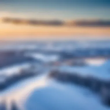 Stunning mountain view overlooking a ski resort near Minsk