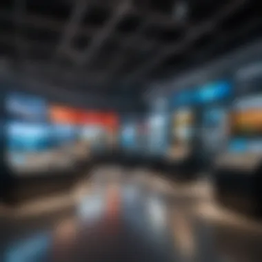 Diverse Technological Exhibits Interior view showcasing diverse technological exhibits