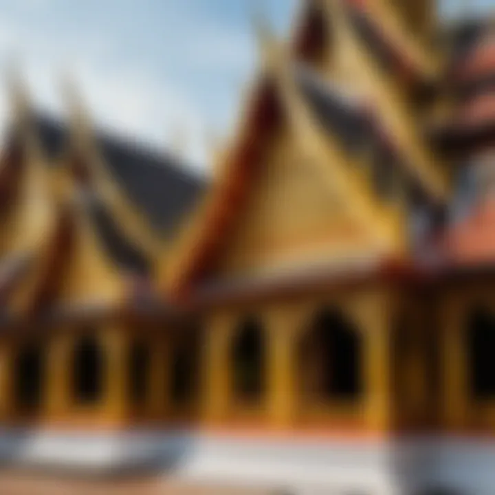 Intricate temple architecture showcasing Thai culture