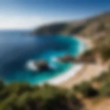 Serenity of the Mediterranean Coastline The serene shores of the Mediterranean along the Turkish coast.