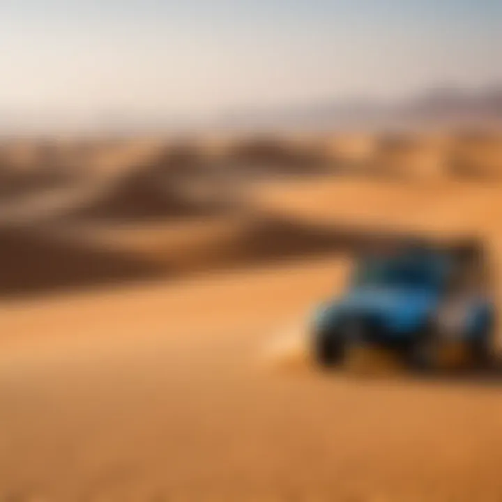 Breathtaking desert landscape during a Jeep safari