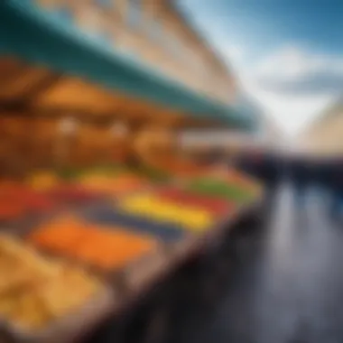 Local Delights: A Glimpse into Saint Petersburg Markets A vibrant market scene in Saint Petersburg, filled with local crafts and unique souvenirs.