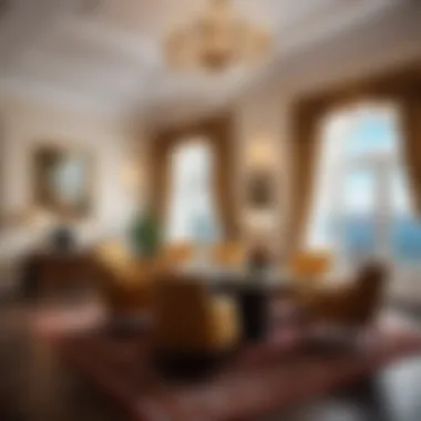 Luxury Travel Services: Inside a Premier Agency A luxurious travel agency office, showcasing a variety of travel packages and expert consultants.