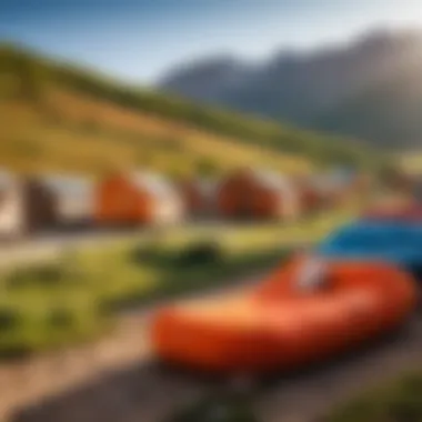 Depiction of tourist accommodation types