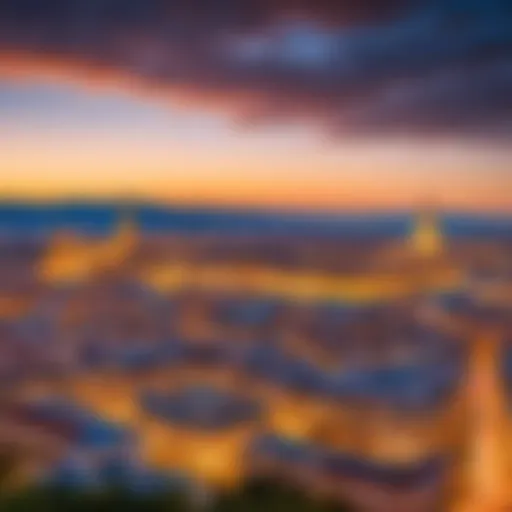 Scenic view of a Spanish city skyline