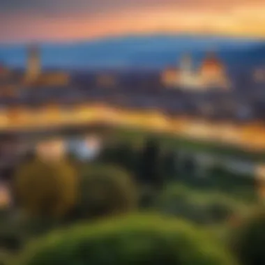 A scenic view of Florence with the iconic Duomo in the background