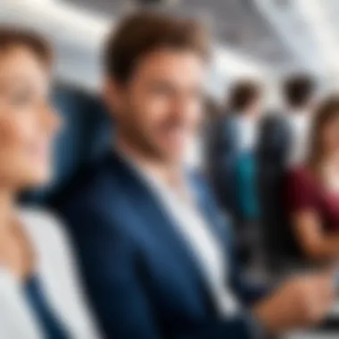 Passengers Enjoying Premium Services Passengers enjoying premium services aboard Fly One