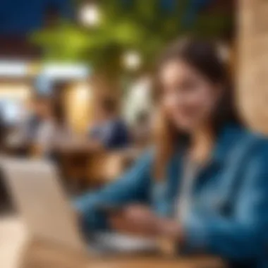 Engaging with Online Registration User engaging with an online registration platform