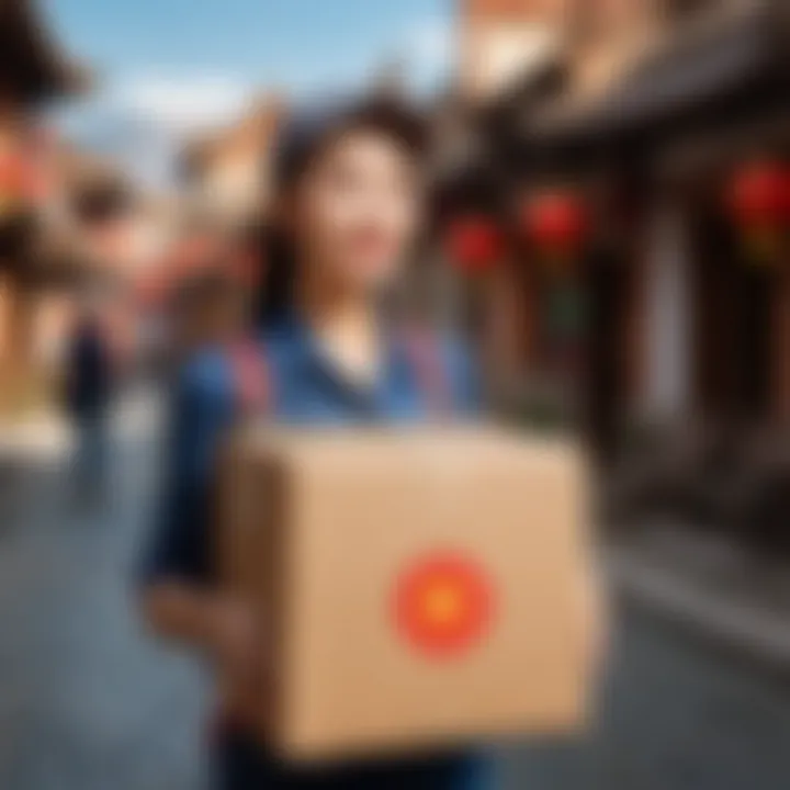 Delivery options for purchases made on Chinese platforms