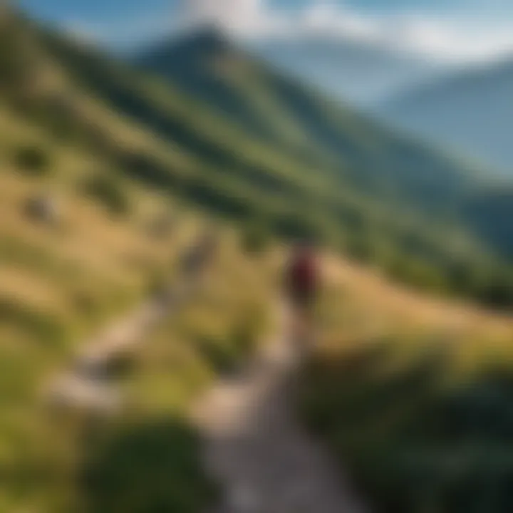 Hikers exploring the rugged terrain of the Apennines