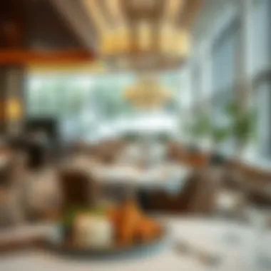 Gastronomic Delights at Hilton Astana Elegant dining area featuring international cuisine