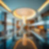 Luxurious lobby of Hilton Astana showcasing modern design