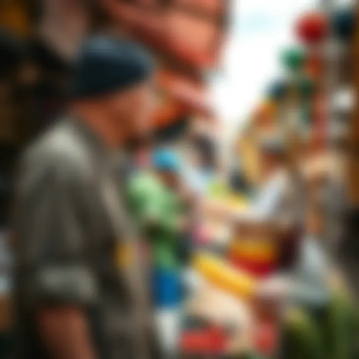 Community and Cultural Exchange A vibrant local market reflecting community interactions