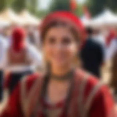 Celebrating Turkish Heritage at a Local Festival Cultural festival in Turkey highlighting local traditions