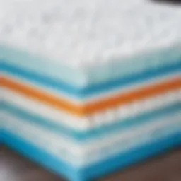 Cross-sectional view of a hydromattress showcasing its innovative structure