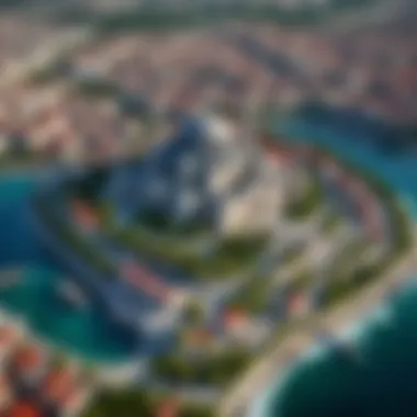 Explore Tourist Attractions in Istanbul Tourist attractions marked on a digital map of Istanbul