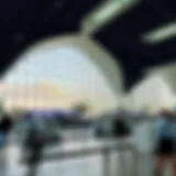 Modern terminal of Almaty International Airport