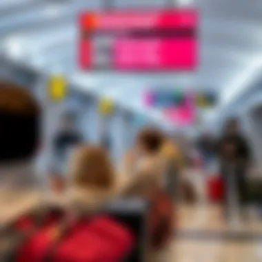 Passengers enjoying amenities at Shymkent International Airport