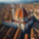 Aerial view of Florence showcasing its iconic architecture