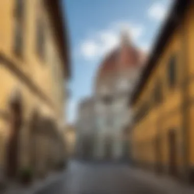 Charming streets of Florence with historic architecture