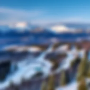A panoramic view of a popular ski resort in Italy