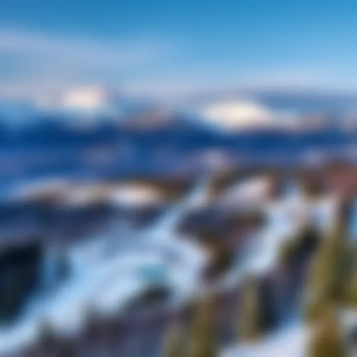 A panoramic view of a popular ski resort in Italy