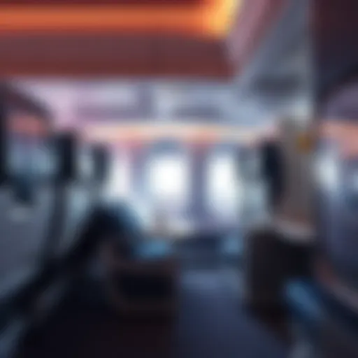 Overview of Jazeera Airways cabin interior