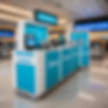 Jazeera Airways check-in counter at the airport