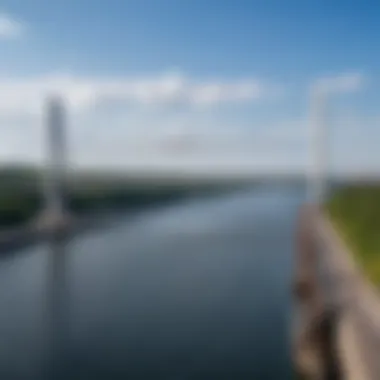 Kantemirovsky Bridge opening for passing vessels