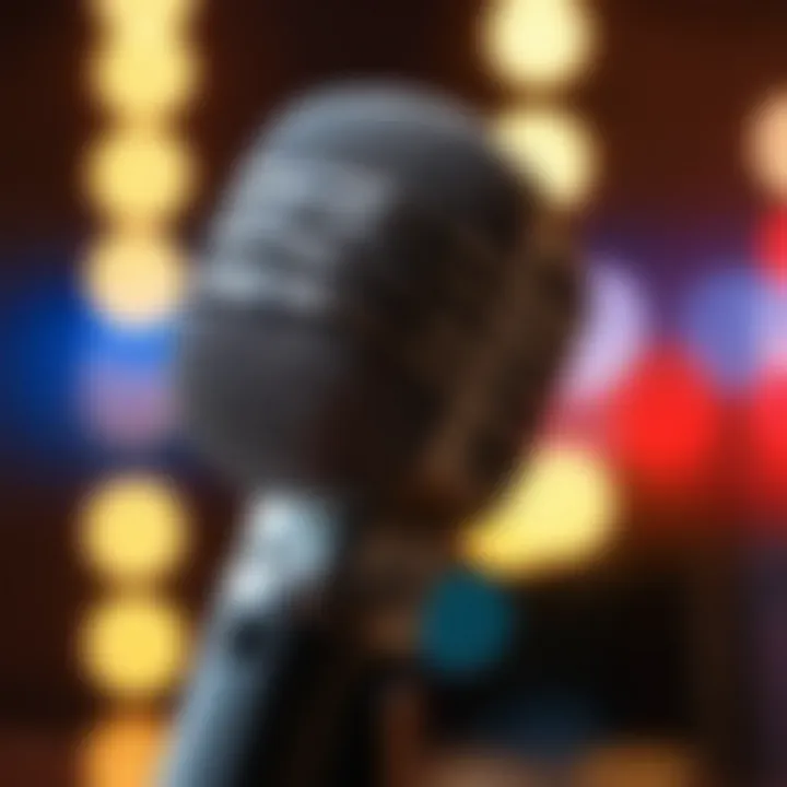 A microphone symbolizing the spirit of karaoke