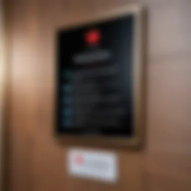 Guidelines for Smoking Room Usage Signage and rules for using the smoking room